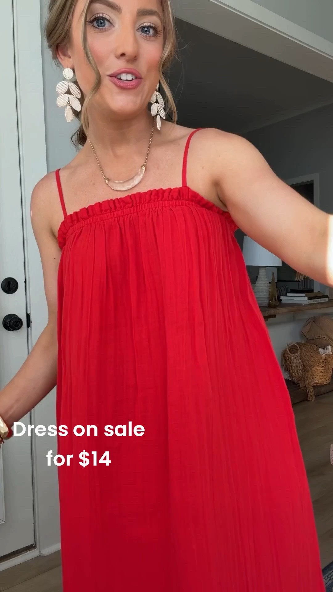 This Walmart red maxi dress is giving effortless summer style! ❤️ Lightweight, breezy, and so flattering, it’s the perfect throw-on-and-go dress for everything from beach vacations and date nights to summer parties and weekend brunch. I paired it with my favorite woven platform sandals and statement earrings for an easy elevated look.

The best part? It’s on sale! If you’re looking for an affordable summer dress that looks boutique-worthy without the price tag, this one is a must-have.

❤️ Perfect for vacations, Fourth of July, summer weddings, dinner dates, and everyday wear!

#WalmartFashion #WalmartFinds #RedDress #MaxiDress #SummerDress #VacationStyle #AffordableFashion #SummerOutfit #OOTD #ResortWear #DateNightOutfit #FourthOfJulyStyle #FashionFinds #SummerStyle #WalmartDeals

#LTKootd #LTKSaleAlert #LTKPetite