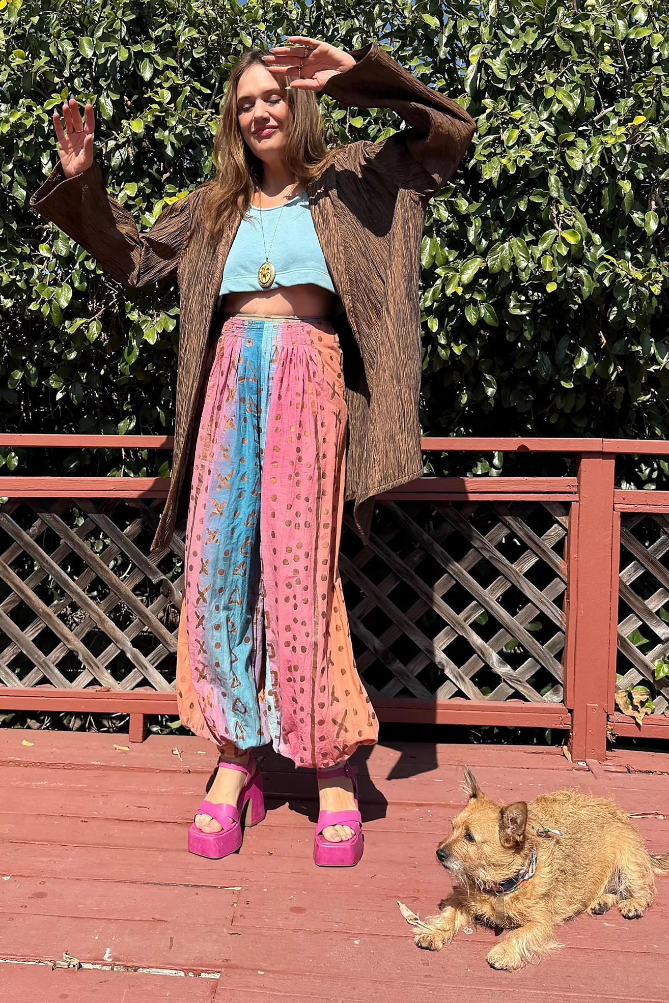 Vintage Hand Dyed and Painted Bloomer Pants Selected by Personal Choice | Free People (Global - UK&FR Excluded)