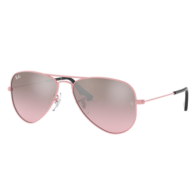 Ray-Ban Aviator Junior Pink Sunglasses, Pink Sunglasses Lenses - Rj9506s | Ray-Ban (US)