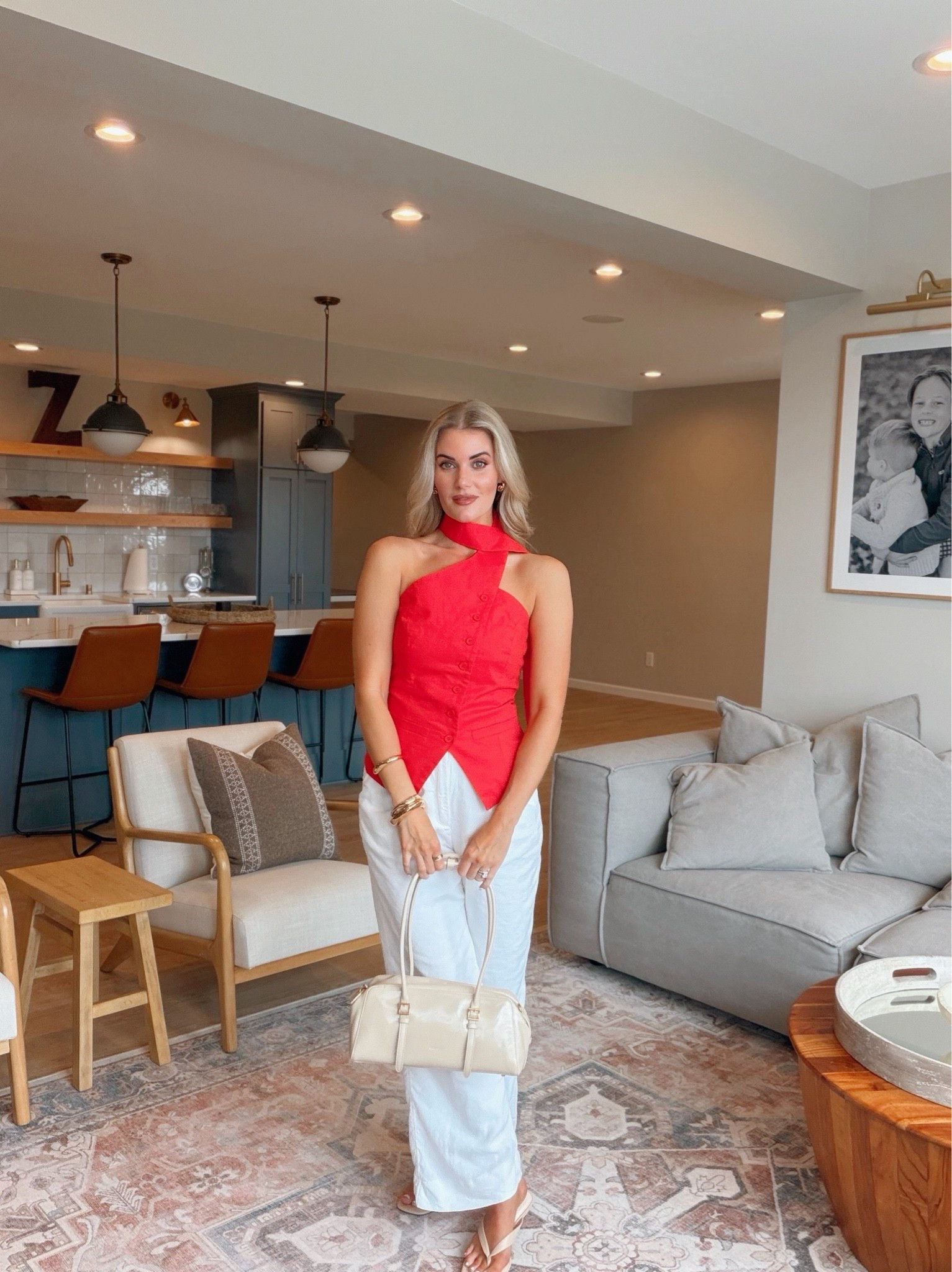 Spring outfit idea, date night outfit – wearing a small in the top, and size 2 in the linen trousers. Take $20 off the bag with code: for_Caitlin20

#LTKootd #LTKSeasonal #LTKSaleAlert