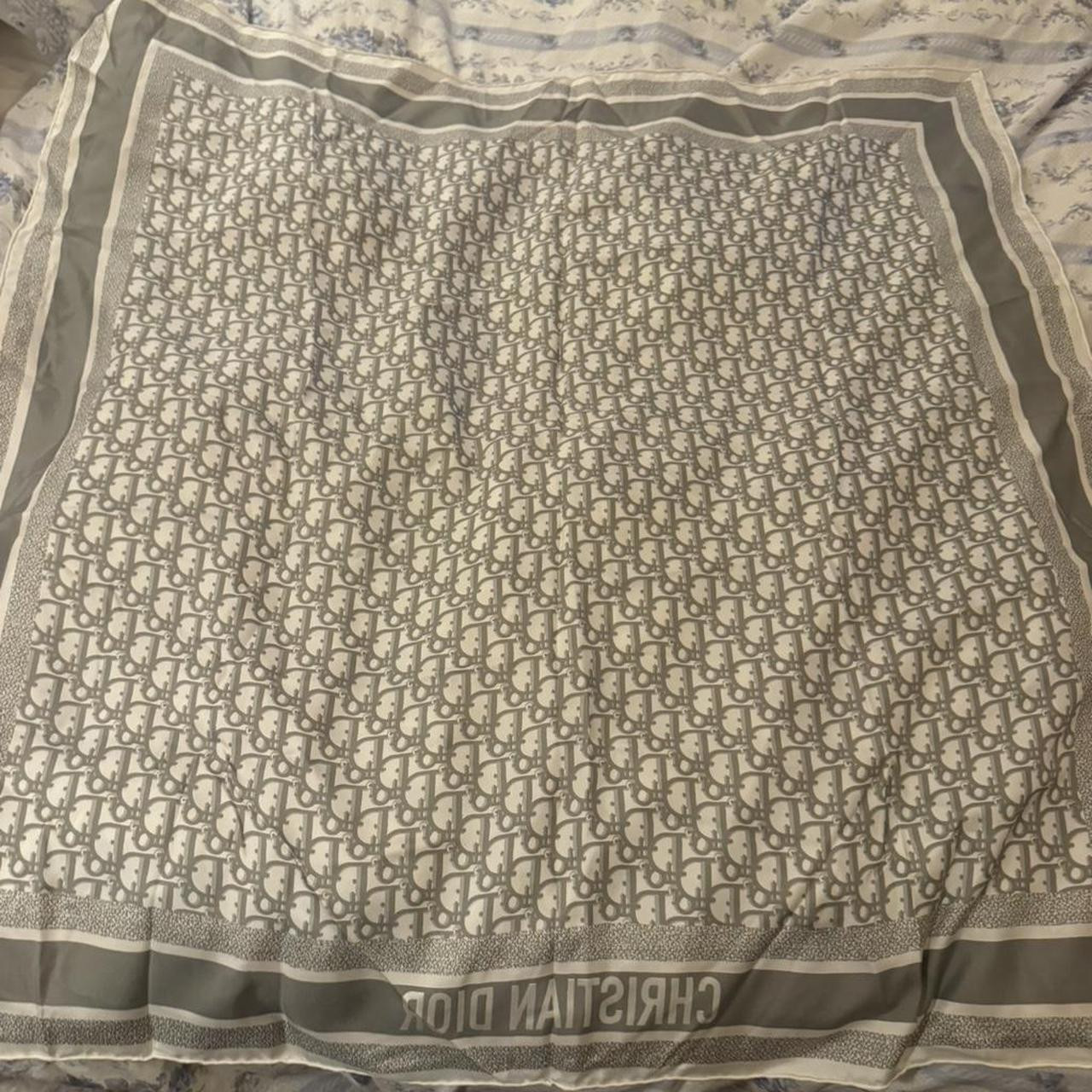 Dior Women's Scarf - Grey/Multi | Depop US