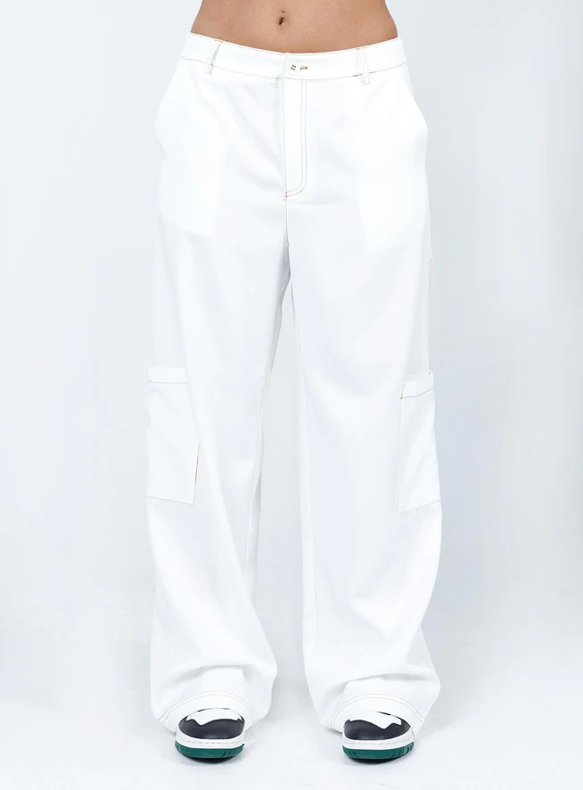 Charlize Pants White | Princess Polly US