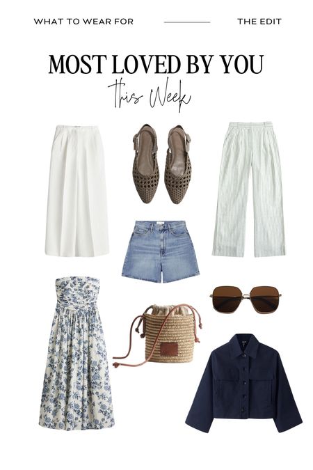 Most loved by you this week ❤️ 

High street, spring summer, straw bag, holiday outfits, striped trousers, wedding guest dress, denim shorts 

#LTKsummer #LTKeurope #LTKstyletip