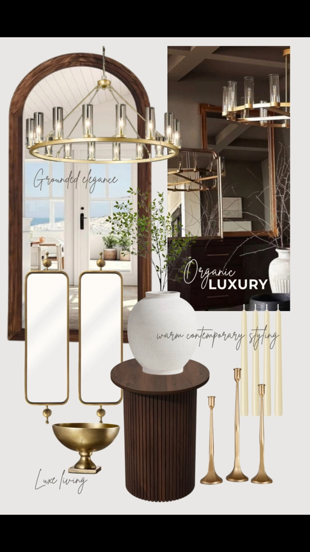 Organic Luxury Home Decor
A blend of modern simplicity and natural warmth, featuring white and creamy neutrals, dark brown wood furniture, and soft gold accents. Sculptural textures and timeless materials create a serene, elevated space that feels effortlessly refined.

#LTKCanada

#LTKSaleAlert #LTKHome #LTKSeasonal
