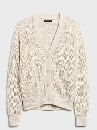 Organic Cotton Cardigan Sweater | Banana Republic (US)