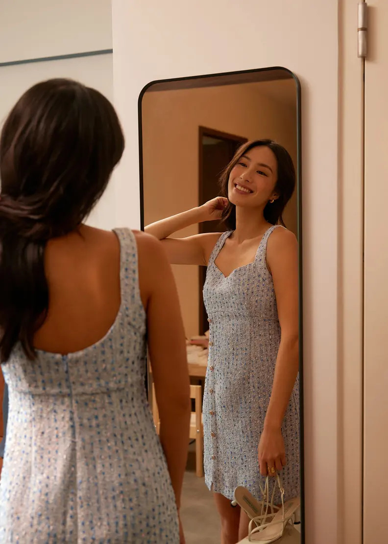 Tweed Sweetheart A-line Mini Dress | Love, Bonito USA