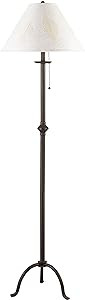 Cal Lighting BO-903FL Iron Floor Lamp with Pull Chain, Matte Black | Amazon (US)