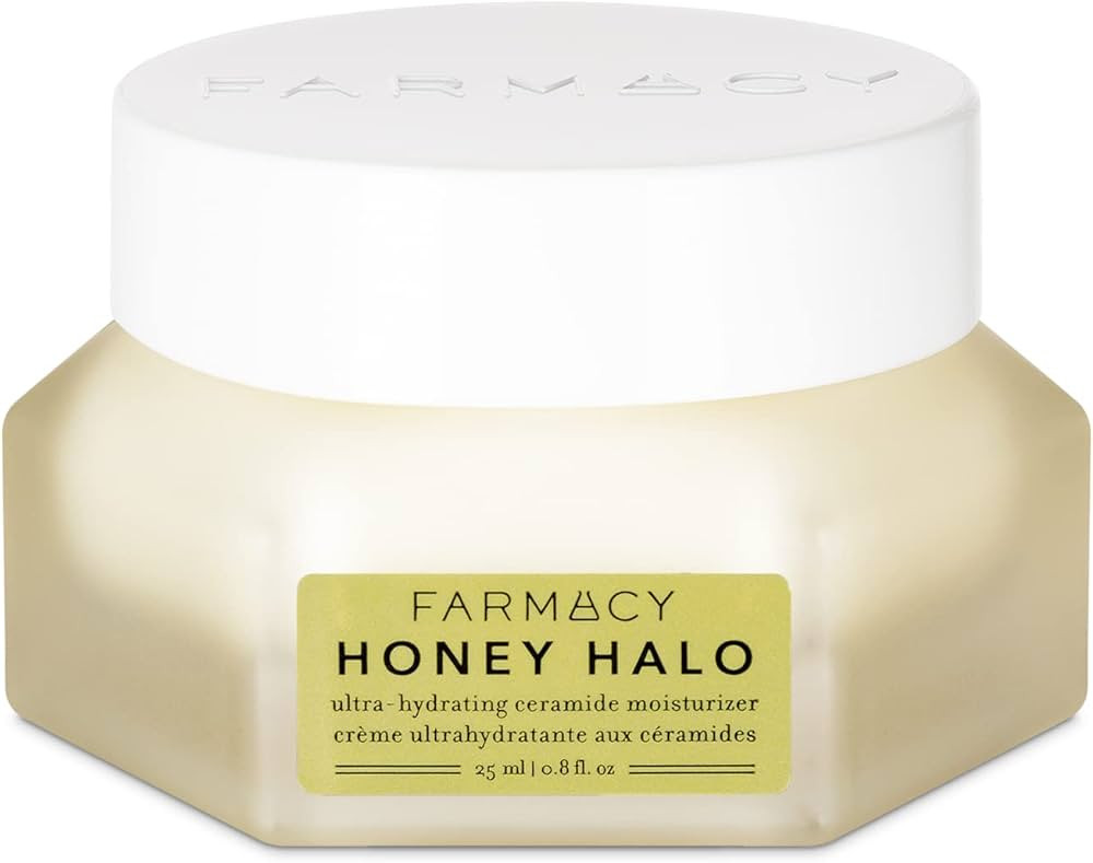 Farmacy Ceramide Face Moisturizer - Honey Halo Hydrating Facial Moisturizer for Dry Skin - Plumps... | Amazon (US)