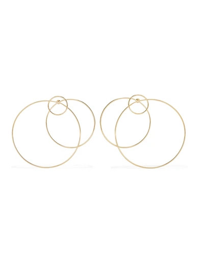 Halo gold-plated earrings | NET-A-PORTER (US)