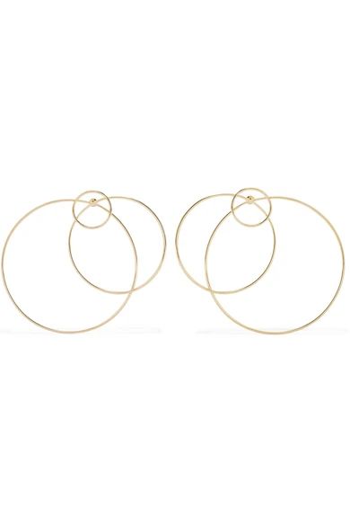 Halo gold-plated earrings | NET-A-PORTER (US)