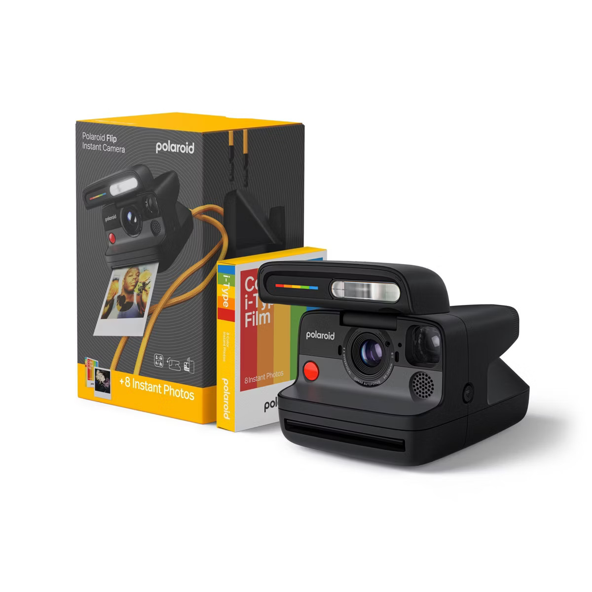 Polaroid Flip Bundle Film Camera - Black: Automatic Focus, Self-Timer, Instant Format | Target