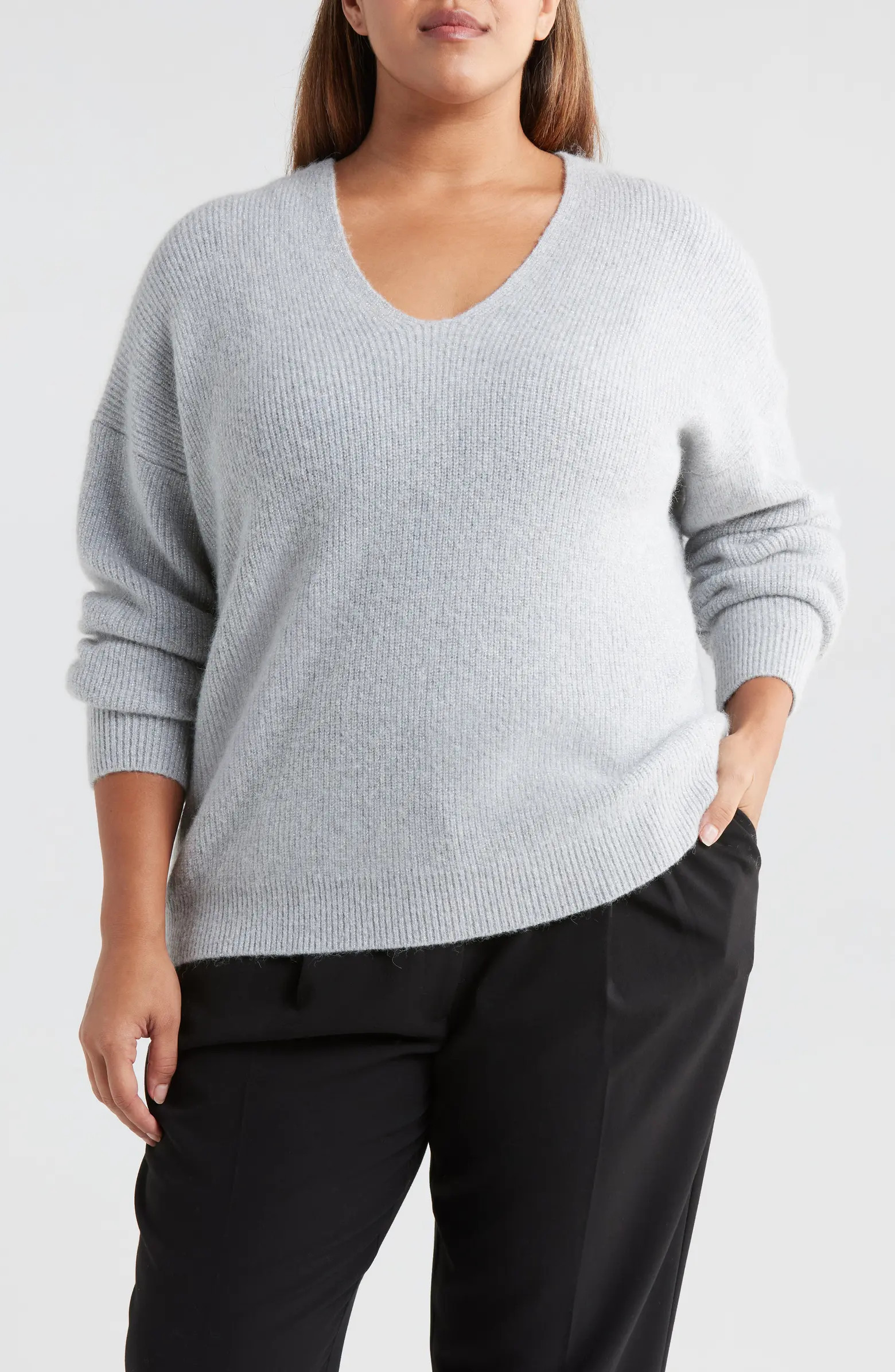 Sparkle V-Neck Sweater | Nordstrom