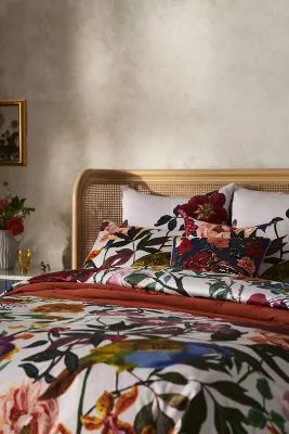 Nathalie Lete for Anthropologie Bloom Organic Sateen Duvet Cover | Anthropologie (US)