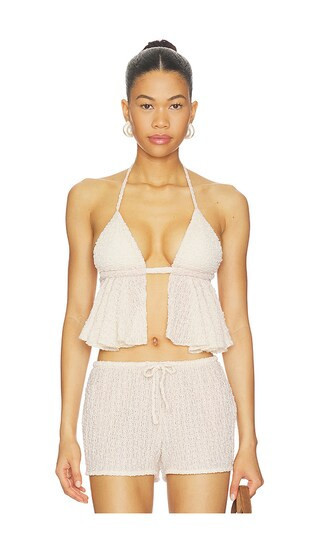 Montce X Elsa Hosk Emma Tank Top in Beige. - size XL | Revolve Clothing (Global)