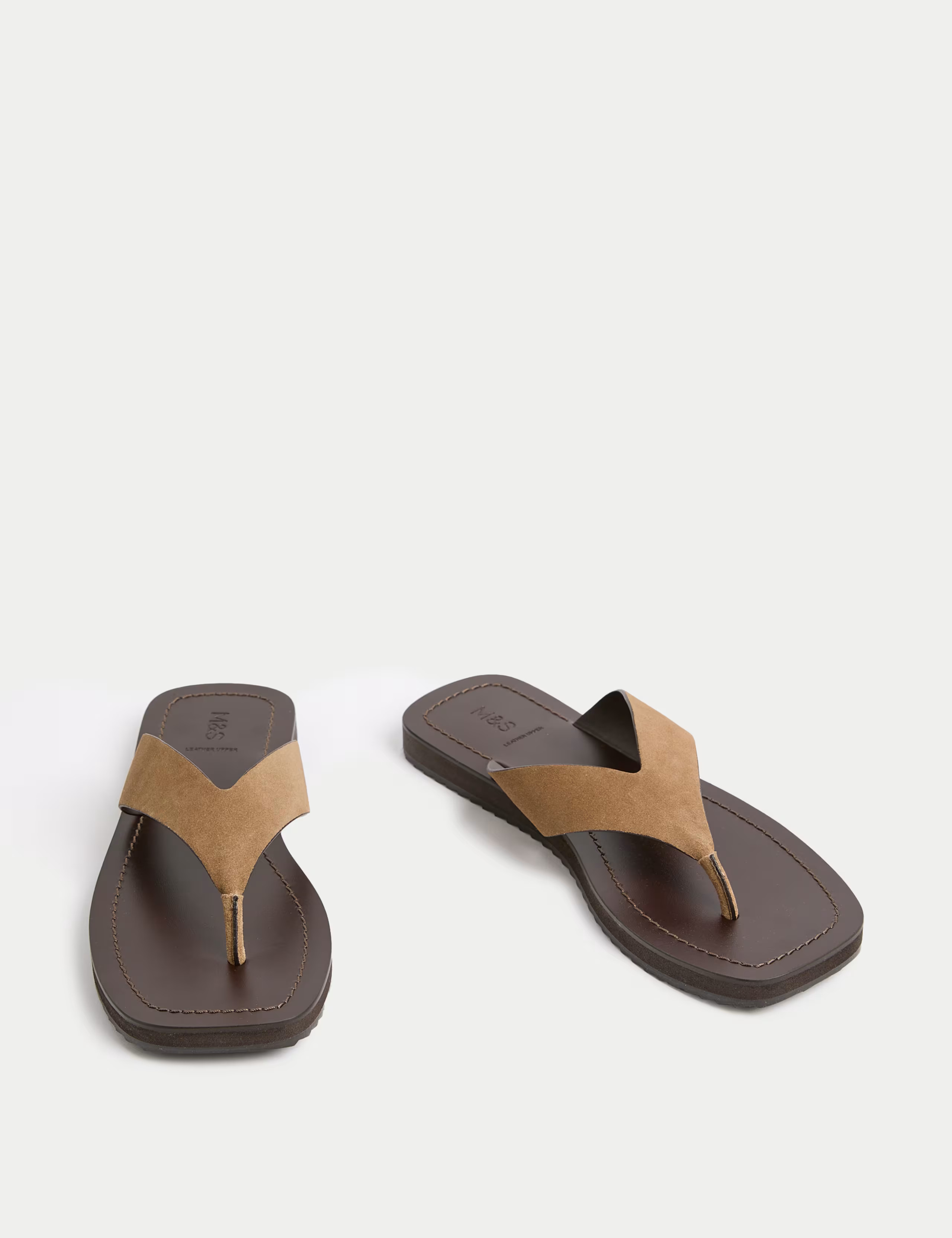 Suede Flat Square Toe Sandals | Marks & Spencer (UK)