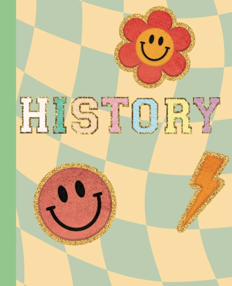 Faux Chenille Letter Notebook, Varsity Letter Notebook | History Student Notebook: Cute Sticker P... | Amazon (US)