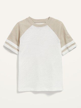 Raglan-Sleeve Slub-Knit T-Shirt for Toddler Boys | Old Navy (US)