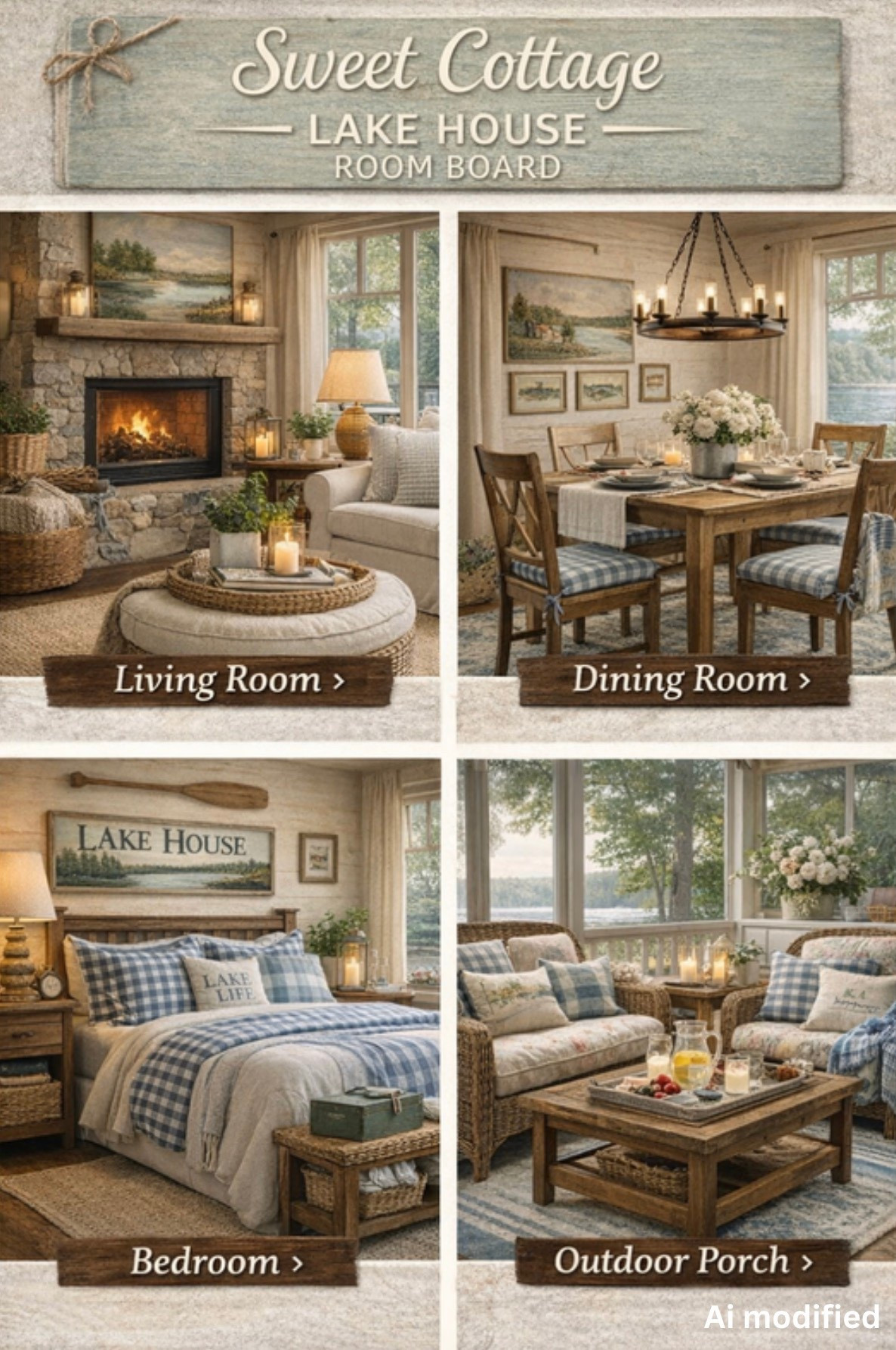Sweet Cottage Lake House Decor 🌿 | Gingham Bedroom + Cozy Rustic Room Ideas | Shop the Look

#LTKTravel #LTKHome #LTKSeasonal