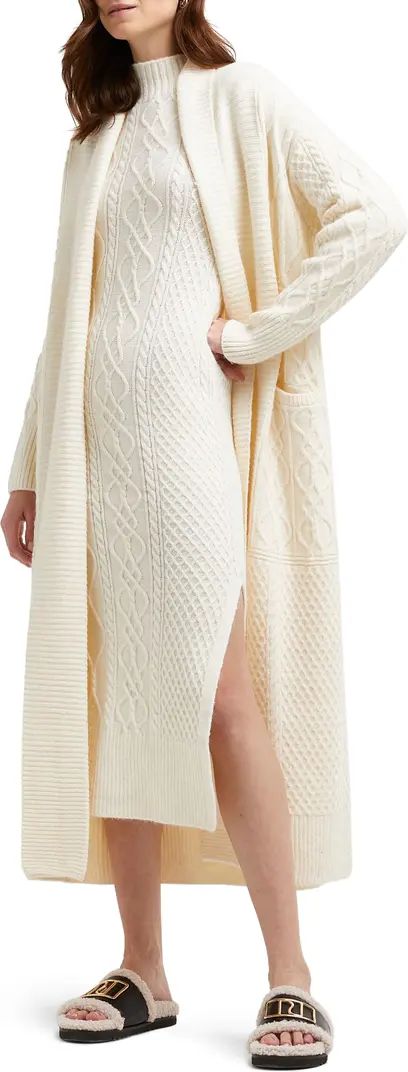 River Island Cable Knit Sweater Dress | Nordstrom | Nordstrom