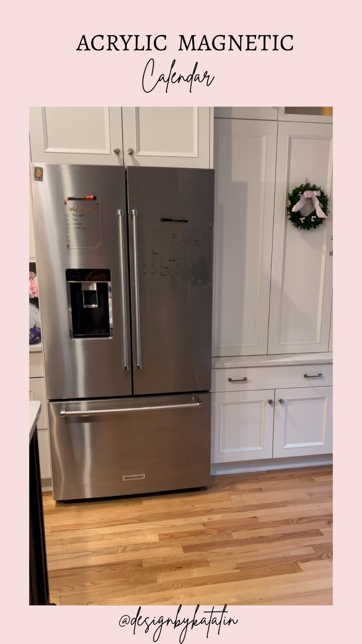 Acrylic fridge calendar 🗓️ comment “LINK” and I’ll send you the link to shop straight to your inbox 🤍  
  
This magnetic acrylic calendar is not only very aesthetic but helps organize your families schedule and keep them all in the loop! It also comes with a blank acrylic board you can use for to-do lists, grocery list, meal planning or even sweet notes for someone in your home! 
 
  
#amazonfinds #founditonamazon #kitchenmusthaves #kitchengadgets #kitchenorganization #kitchenmusthaves #getorganized #Itkhome #liketkit #fridgegoals  #fridgeorganization #kitchenorganization #ltkunder25 #ltkunder50 #ltkfind

#LTKfamily #LTKfindsunder50 #LTKhome