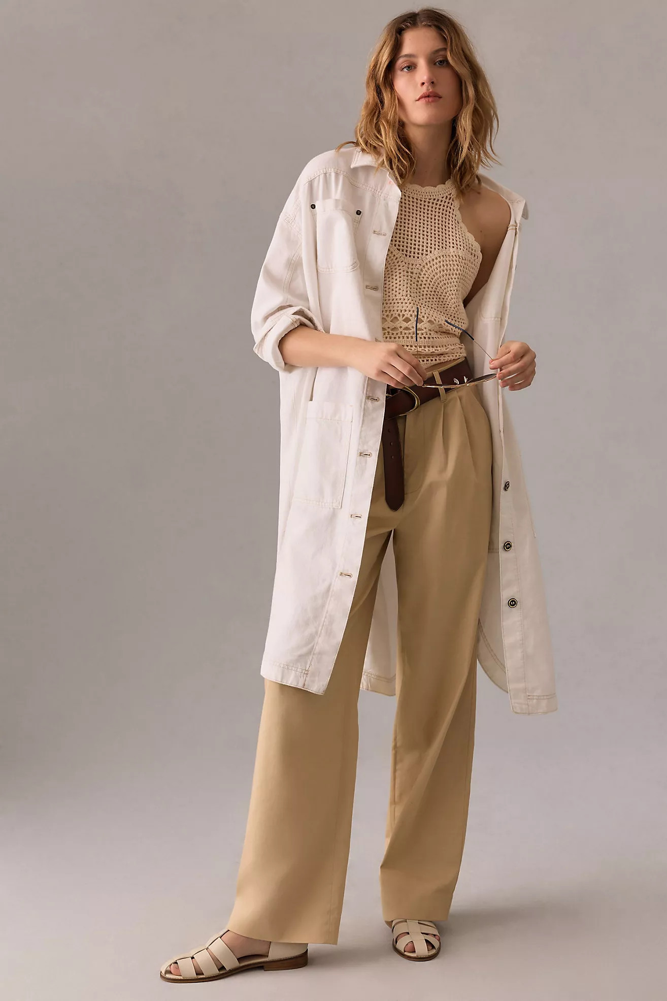 Pilcro Oversized Denim Shirt Jacket | Anthropologie (US)