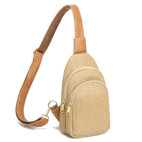 INICAT Summer Straw Bag Small Sling Beach Bag Crossbody Bags for Women | Amazon (US)