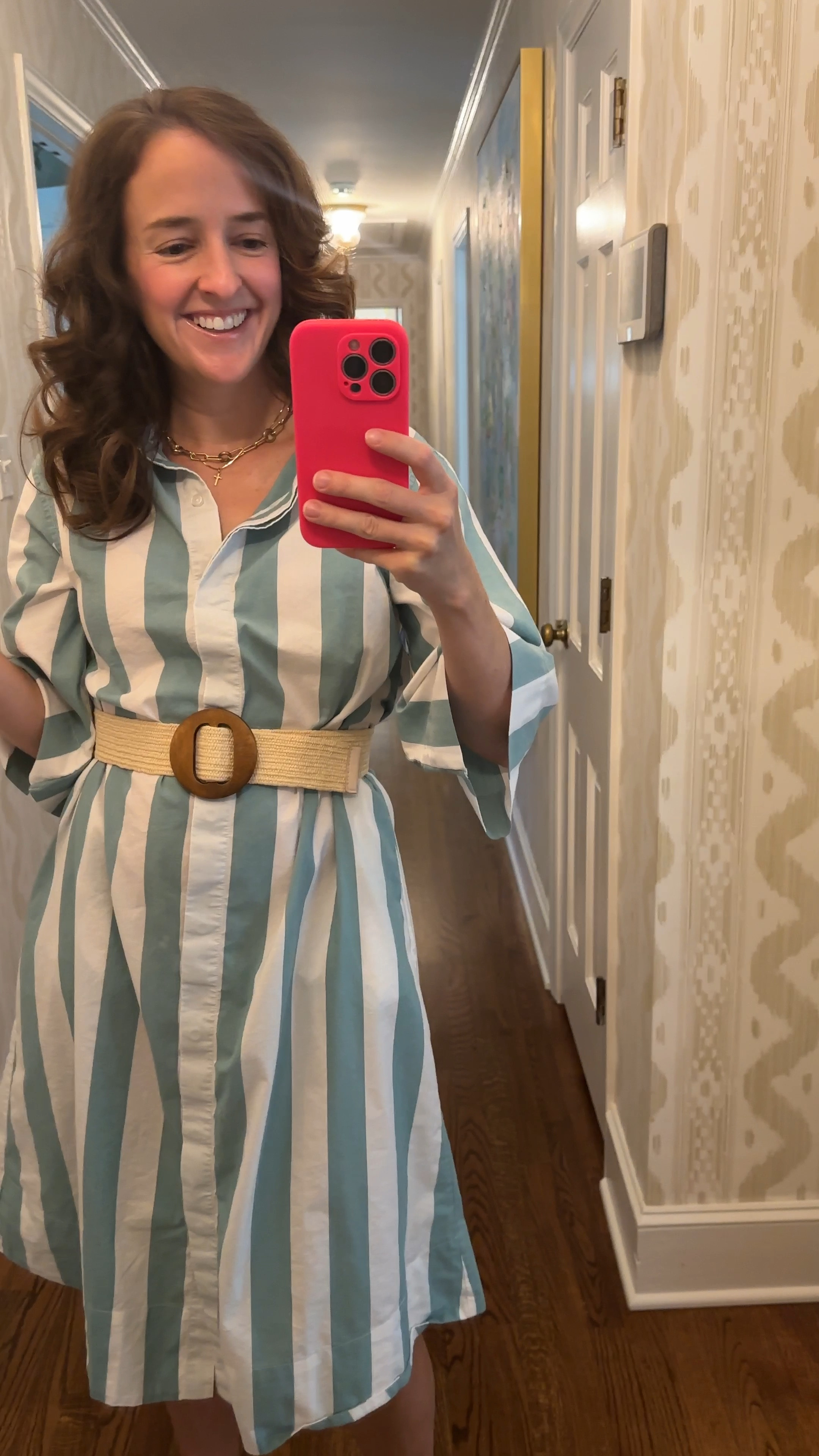 Church ootd! My daughter approved so I decided it was worth a post 🙃 I added a belt for church to dress it up a bit but plan on wearing without a belt as an everyday dress.