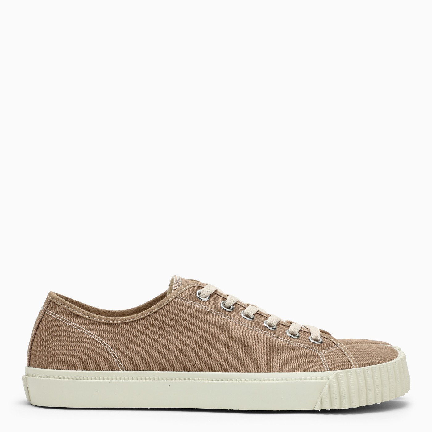 Beige canvas Tabi trainer | The Double F