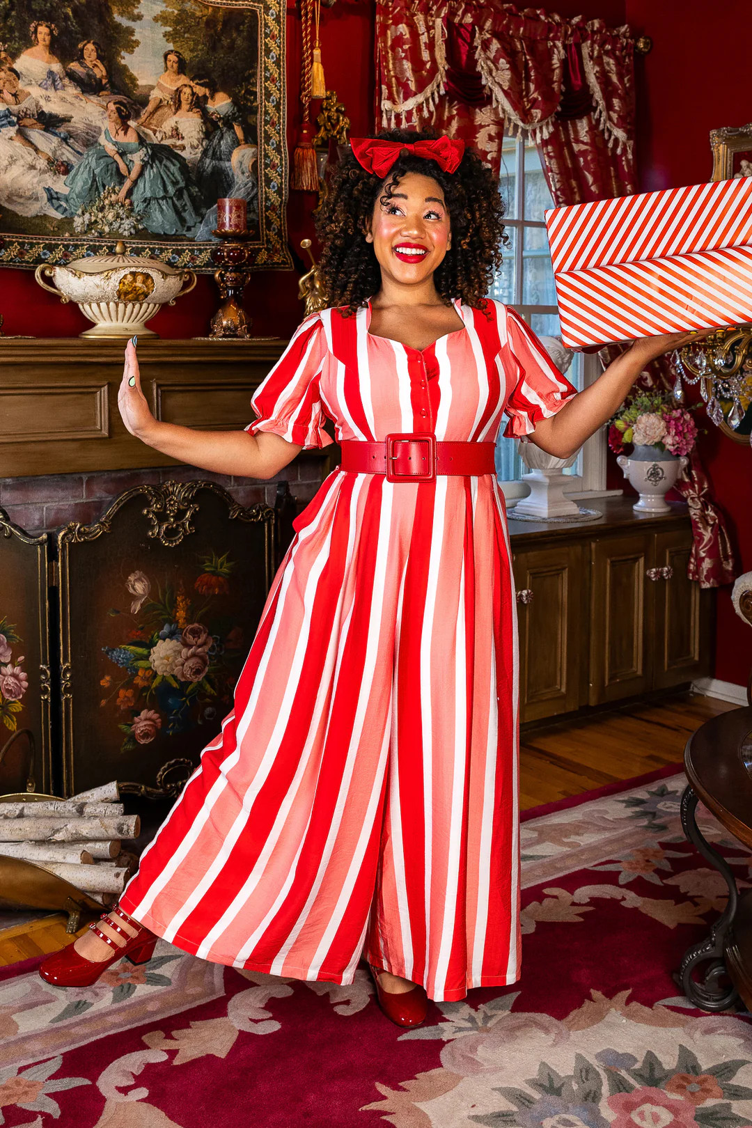 Candy Cane Jumpsuit | Ivy City Co