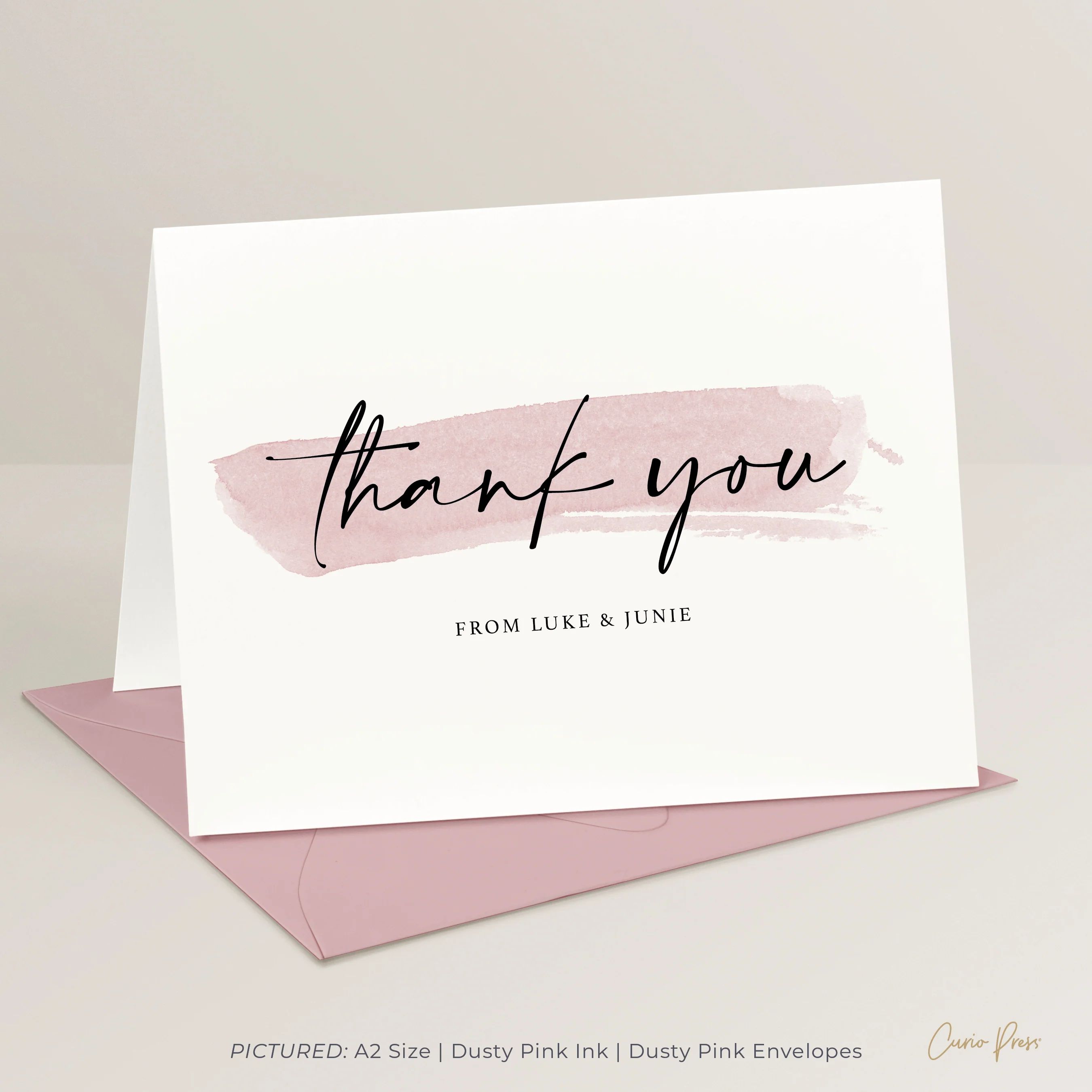 Expressive Thanks: Folded Card Set | Curio Press