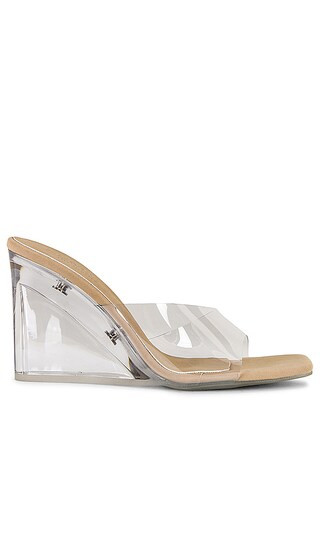 The Riri Wedge in Glass Nude | Revolve Clothing (Global)