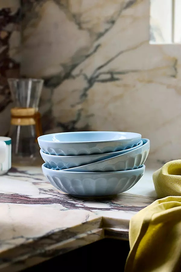 The Latte Stoneware Pasta Bowls, Set of 4: Amelie Edition | Anthropologie (US)