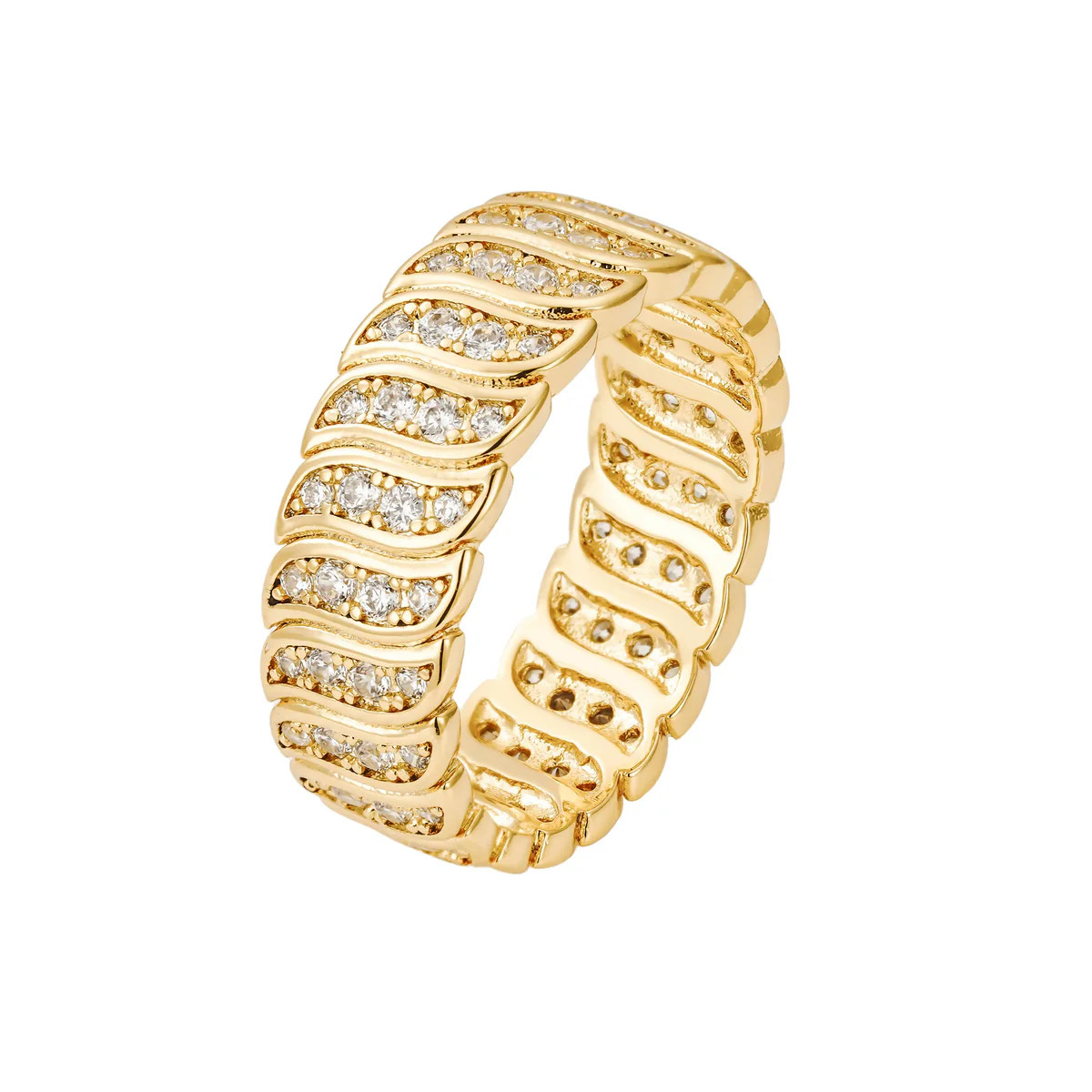 Esther Crystal Wave Ring - Ahava J | Ahava Jewels