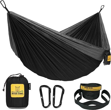 Wise Owl Outfitters Camping Hammock - Camping Accessories Single or Double Hammock for Outdoor, T... | Amazon (US)