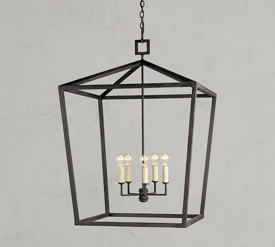 Tampa Iron Lantern Pendant | Pottery Barn (US)