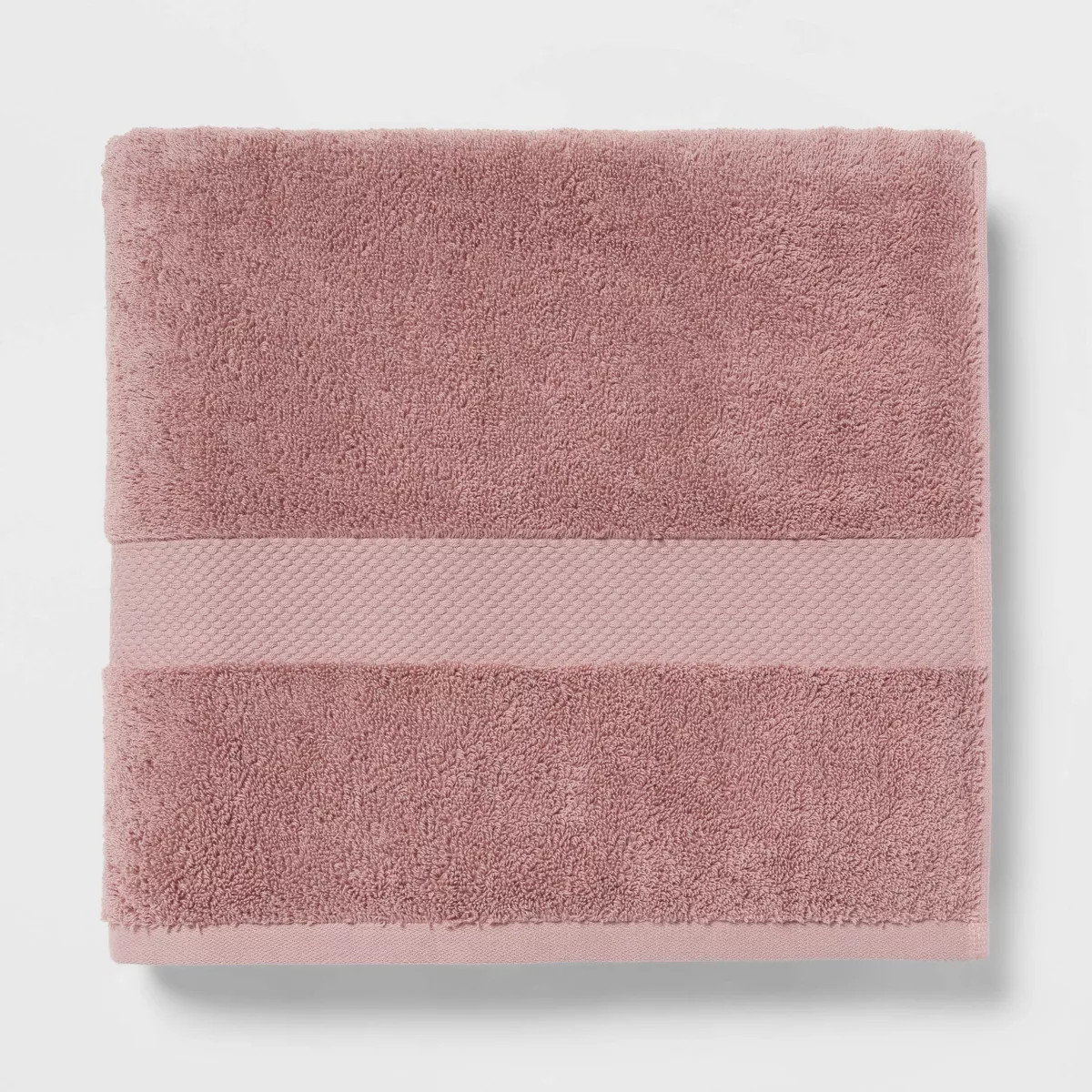 Performance Plus Bath Towel Mauve - Threshold™: Heavyweight Cotton, Fade-Resistant, OEKO-TEX Ce... | Target