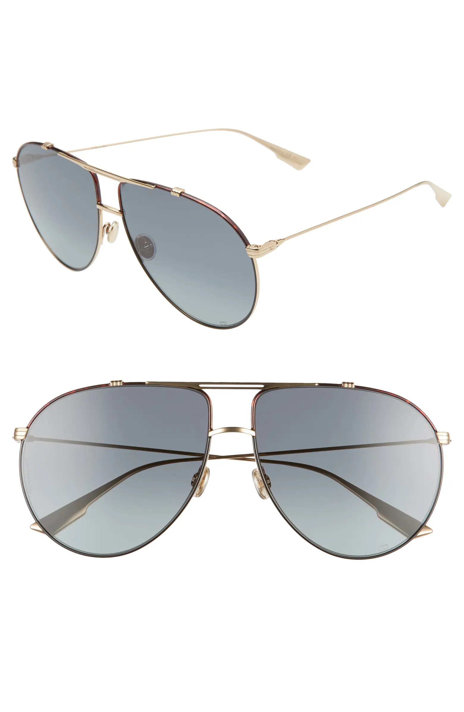DIOR Christian Dior Monsieur 63mm Oversize Aviator Sunglasses | Nordstrom | Nordstrom