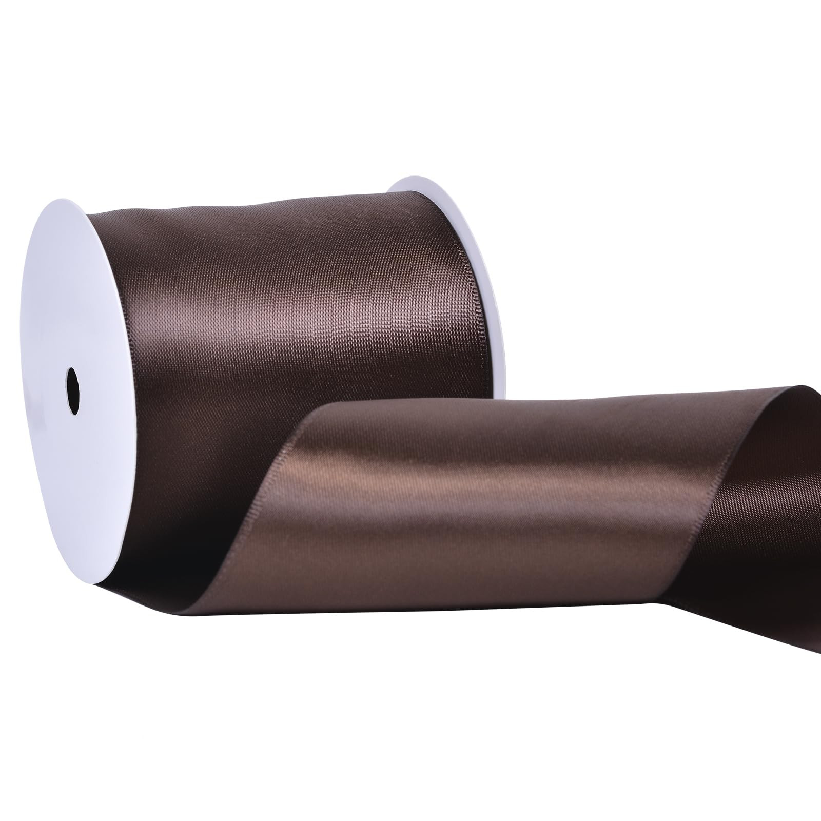 Ribest Brown Double Faced Satin Ribbon, 3 Inch 10 Yard Ribbon for Crafts Gift Wrapping Bows Weddi... | Amazon (US)