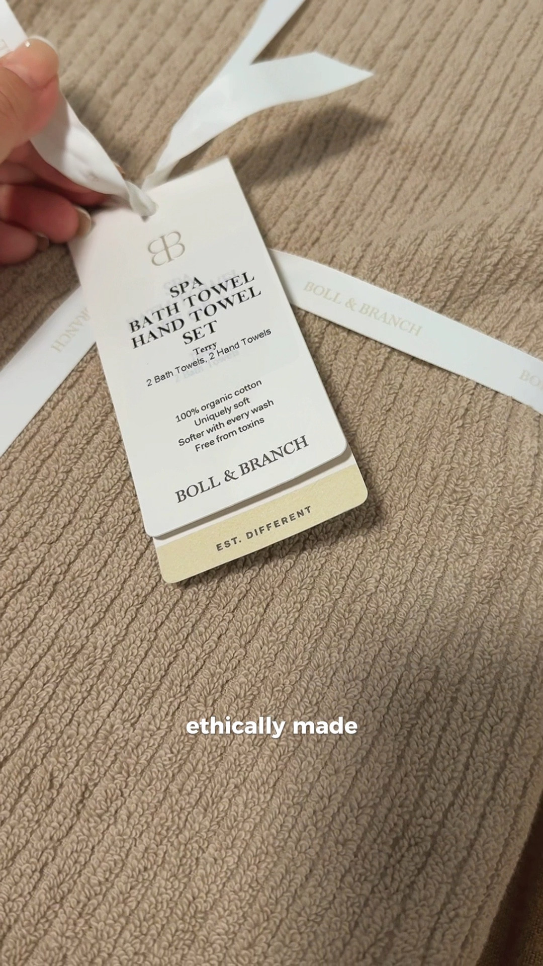 Wrapped in softness 🤎
I finally upgraded to Boll & Branch’s organic cotton towels and I’m never looking back. These are the bath towels and hand towels in the color Oak—a warm, neutral tone that feels as elevated as it looks.
I already swear by their bedding, but now the bathroom’s getting the same luxe treatment. Ethically made, plush, and organic. #bollandbranch #boll&branch #bollandbranchspatowels #bollandbranchoak #organiccottontowels
#ethicallymade

#LTKSummerEdit #LTKHome #LTKSeasonal