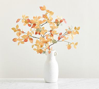 Faux Yellow Beech Leaf Branch | Pottery Barn (US)