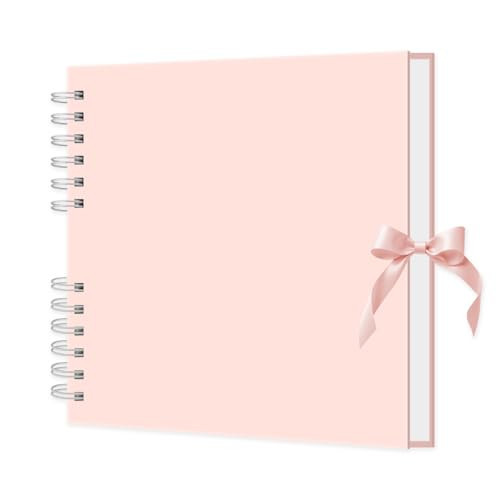MARCADORUS Pink Scrapbook Album, 8" x 8" Scrap Book 30 Sheets (60 pages), Memory Book & Photo Album for Wedding Guest, Baby Shower, Valentines, Engagement | Scrapbooking Supplies. | Amazon (US)