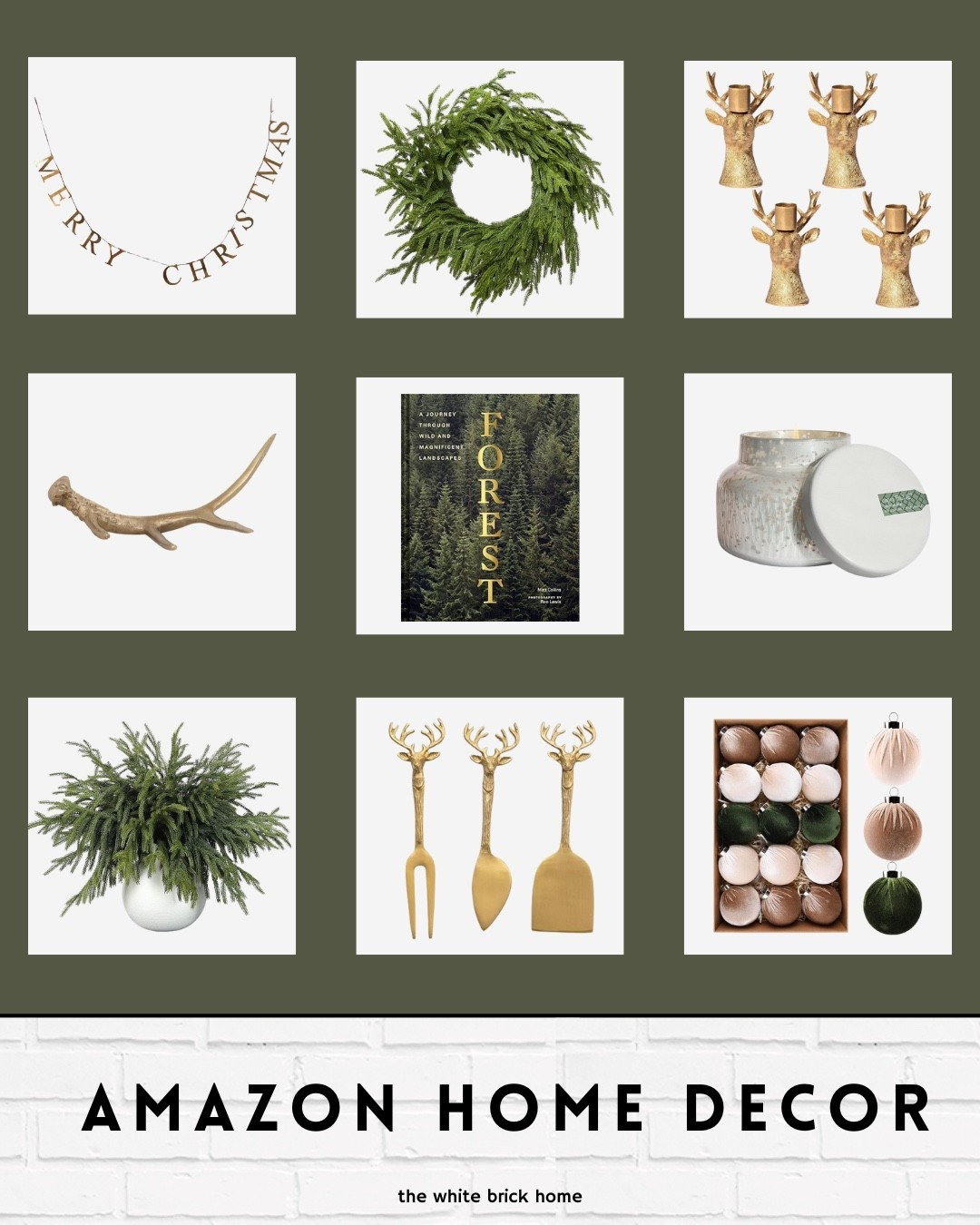 Amazon holiday items for a festive home this season!
❤️❤️
Christmas, Christmas decor, garland, wreath, faux greenery, ornaments, Amazon Christmas decor, Amazon holiday finds, Amazon home decor, Amazon greenery, Christmas decorations, holiday candle, Christmas candle, home decor 


#LTKGiftGuide #LTKHoliday #LTKHome