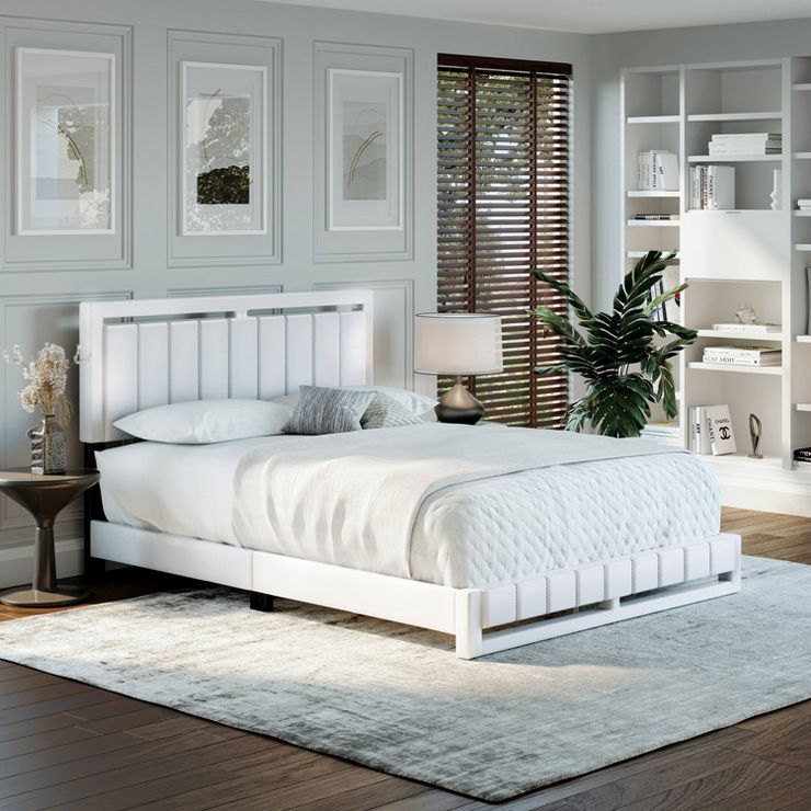 Sloan Vertical Stitched Upholstered Platform Bed - Eco Dream | Target