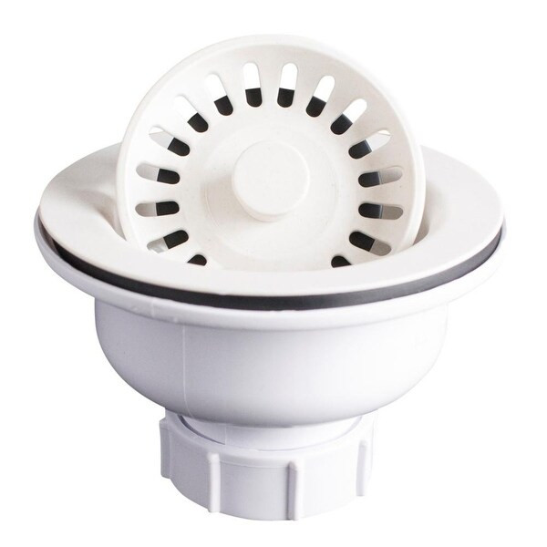 Karran Kitchen Sink Basket Strainer in Black - White | Bed Bath & Beyond