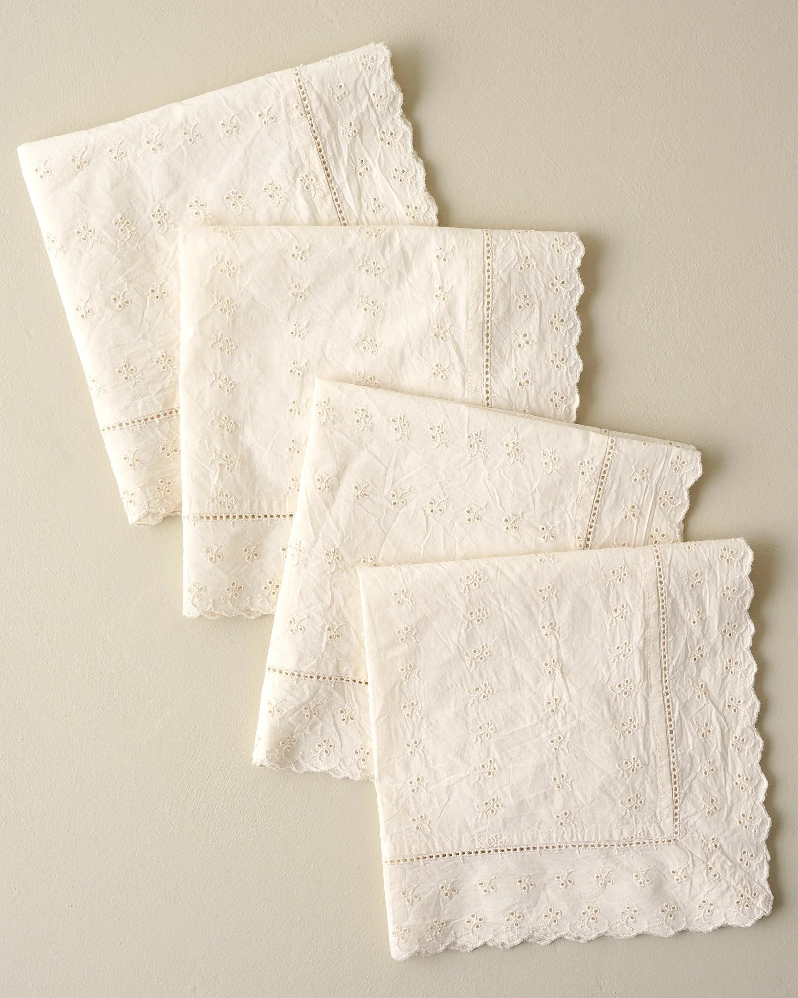 Antique White Eyelet Napkin Set of Four | Magnolia