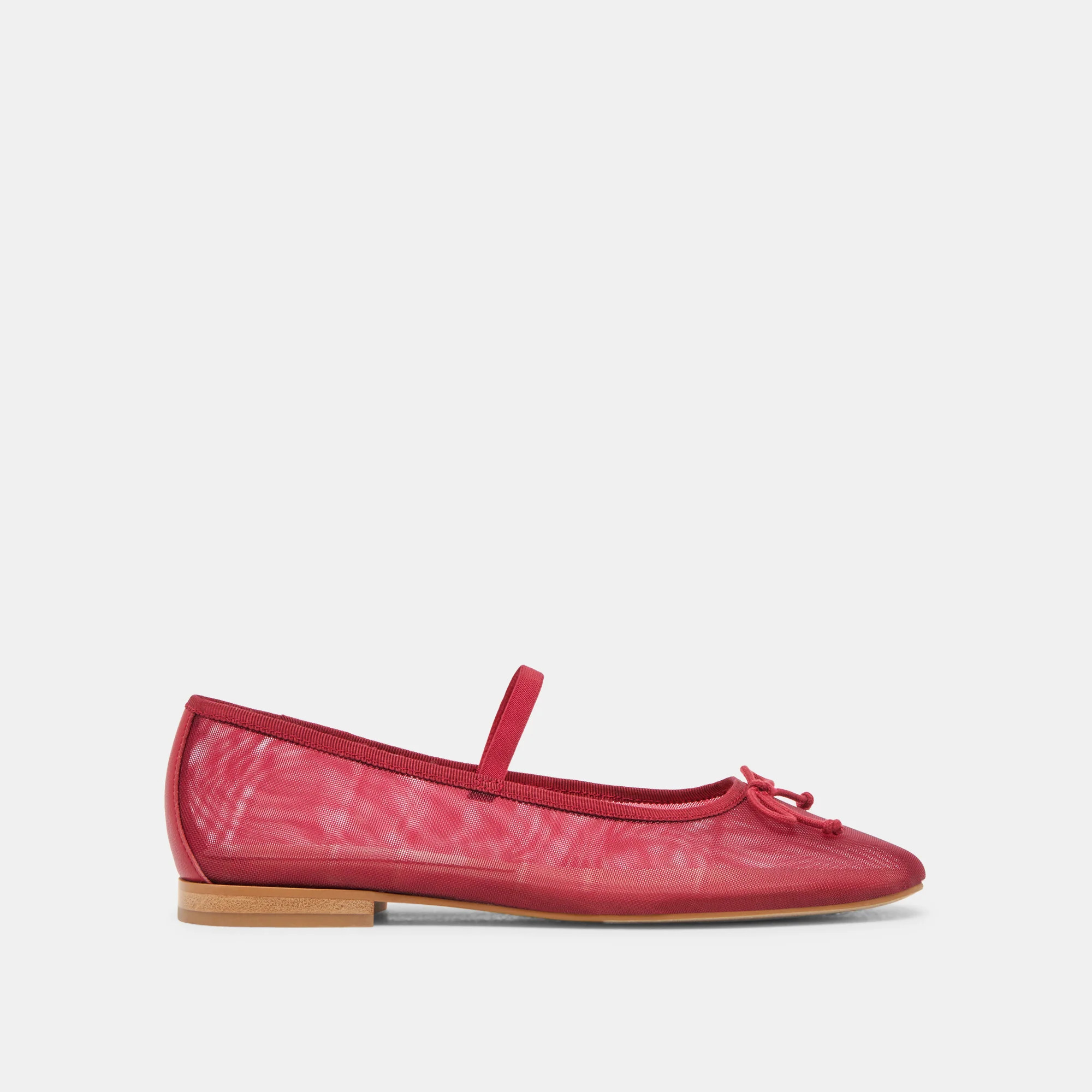 Cadel Ballet Flats Crimson Mesh | DolceVita.com