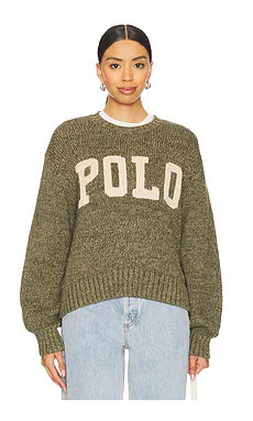 Logo Cotton Crewneck Sweater
                    
                    Polo Ralph Lauren
         ... | Revolve Clothing (Global)