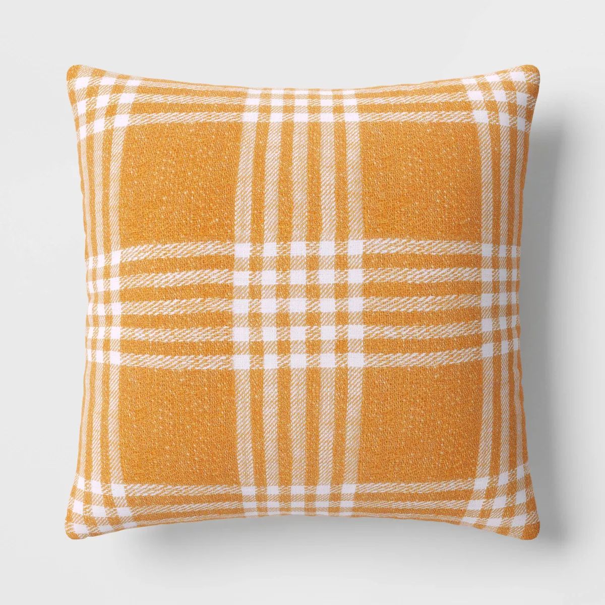 Square Reversible Cotton Woven Plaid Throw Pillow - Threshold™ | Target