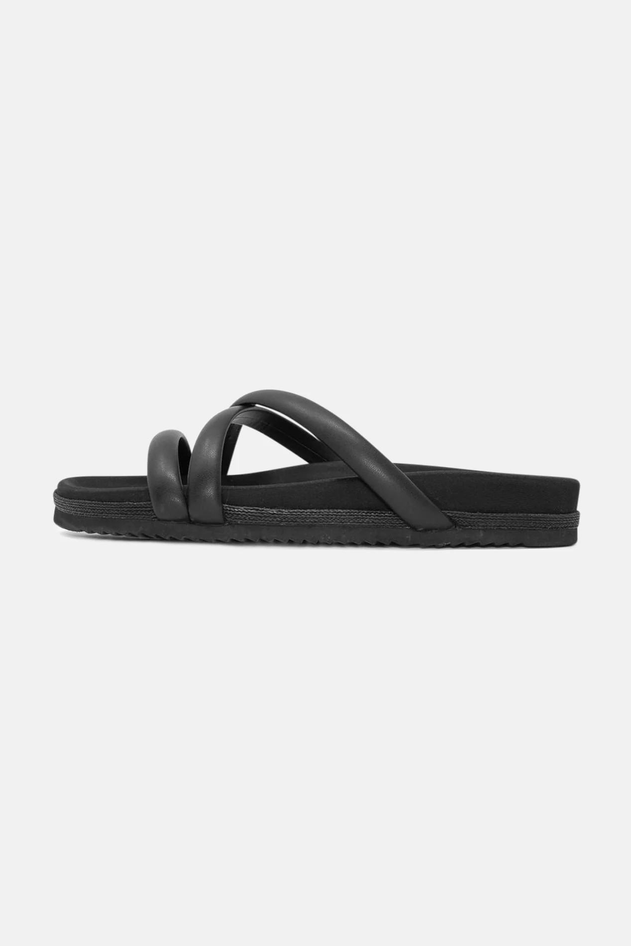 Tubey Sandals Black | Blue & Cream
