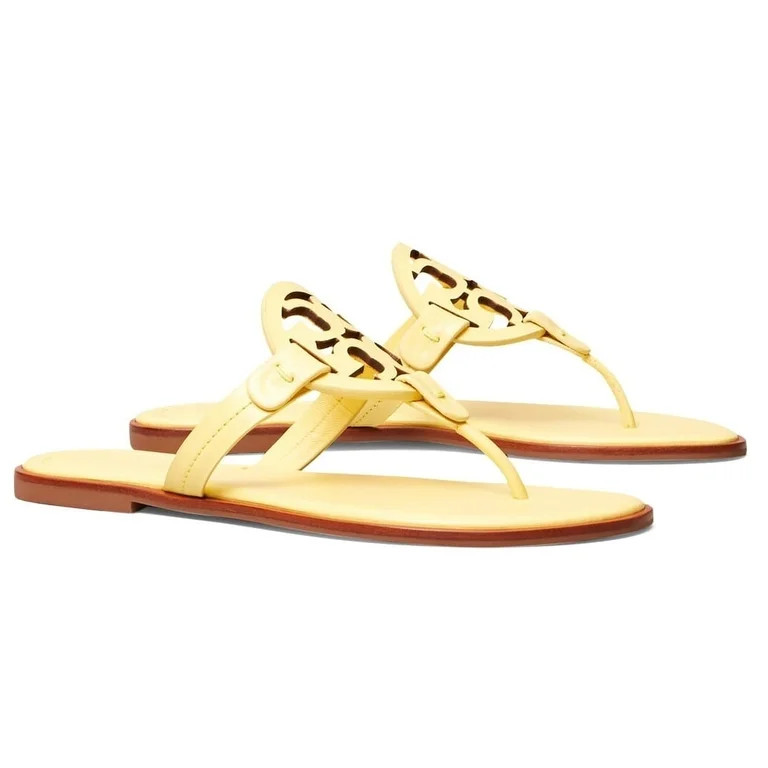 Tory Burch Women's Miller Leather Thong Sandals - Banana - Size 8 | Walmart (US)